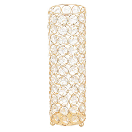Wedding Flower Vase Set, 16 Pack, 26 cm Crystal Gold