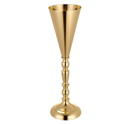 Wedding Trumpet Vases, 43 cm, Gold, 20-Pack