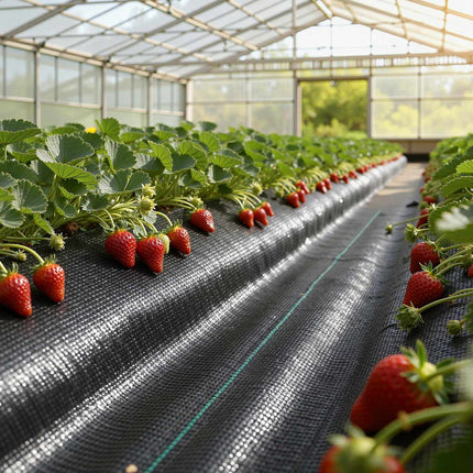 Weed Barrier Fabric, Woven PP 6 x 250 ft, 5 oz Black
