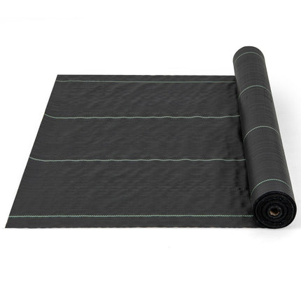 Weed control fleece 50m² garden fleece against weeds weed film PP black 50 x 1m-100 g/m²
