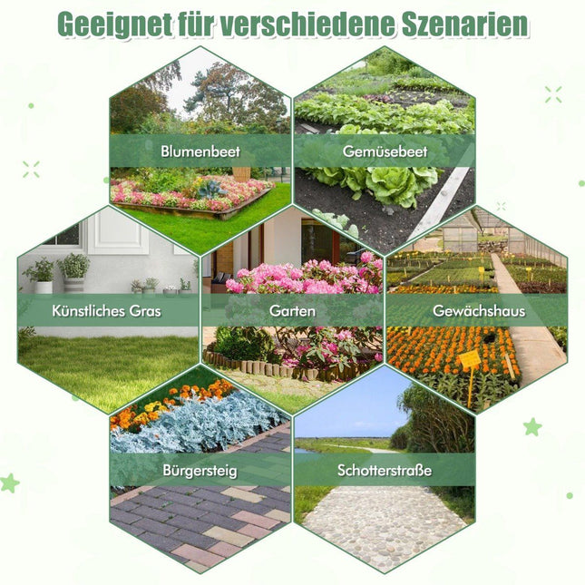 Weed control fleece 50m² garden fleece against weeds weed film PP black 50 x 1m-60 g/m²