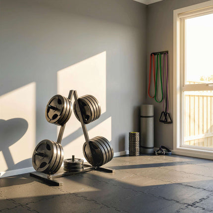 Weight Plate Rack for 2.5 cm Plates, 200 kg Capacity