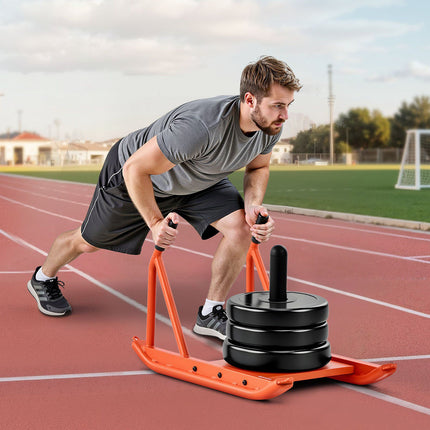Weight Sled With Handle, Steel, Fits 25/51 mm Plates