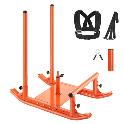 Weight Sled With Harness, Steel Push Pull, 25/51 mm Plates