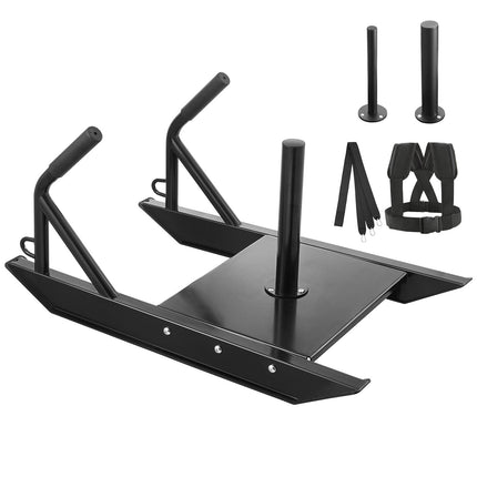 Weight Training Pull Sled With Handle, Steel, Fits 1 in and 2 in