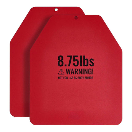 Weight Vest Plates Pair, 4 kg Steel, Contoured Fit