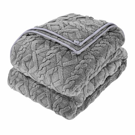 Weighted Blanket 20 lb, Queen 60x80 Sherpa, Gray