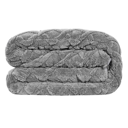 Weighted Blanket 20 lb, Queen 60x80 Sherpa, Gray