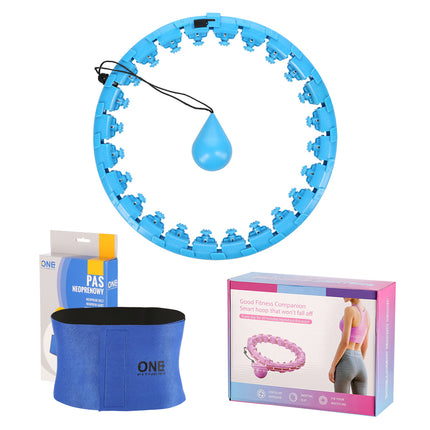 Weighted Blue Hula Hoop for Fitness