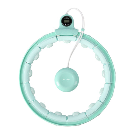 Weighted Green Hula Hoop with Counter