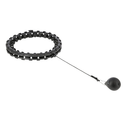 Weighted Hula Hoop, Black – Fitness Exercise Tool