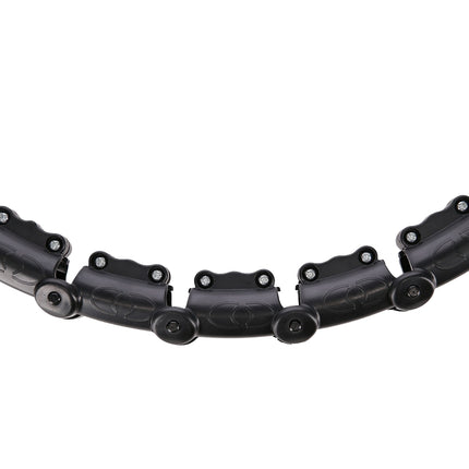 Weighted Hula Hoop, Black – Fitness Exercise Tool