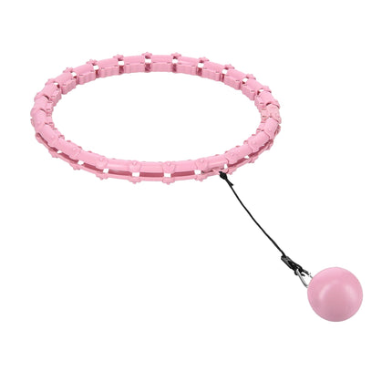 Weighted Hula Hoop, Light Pink, Fitness Exercise
