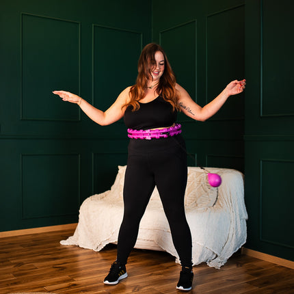 Weighted Hula Hoop, Violet, Plus Size, Waist Support