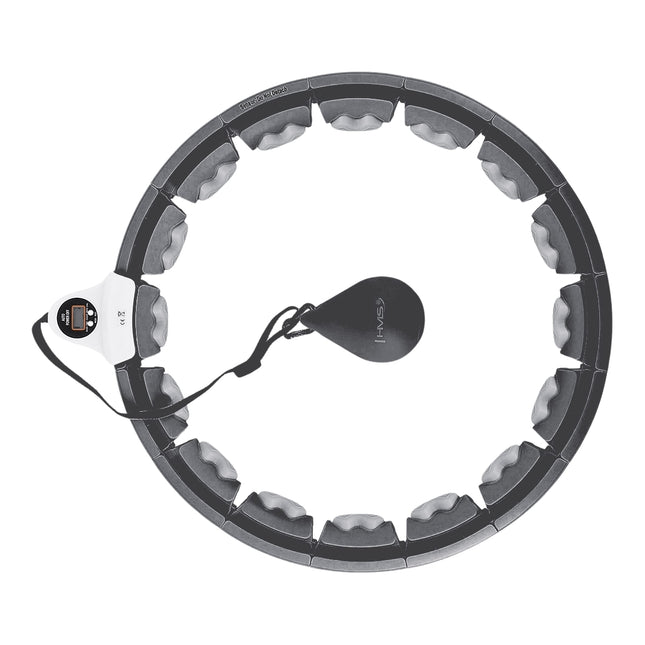 Weighted Hula Hoop with Counter, Black