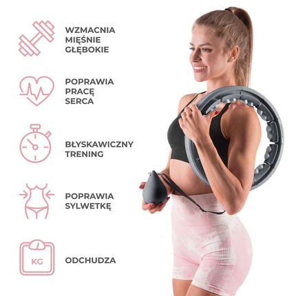 Weighted Hula Hoop with Counter and Waist Support