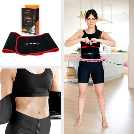 Weighted Hula Hoop with Waist Support, Light Pink