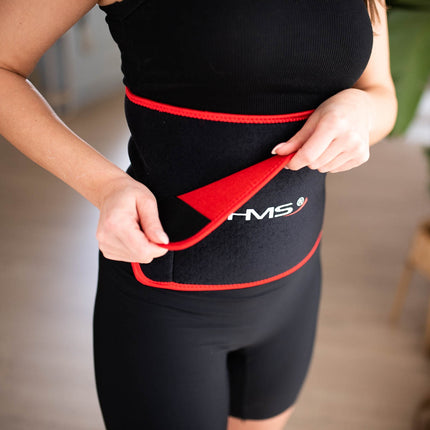Weighted Hula Hoop with Waist Support, Pink/Red