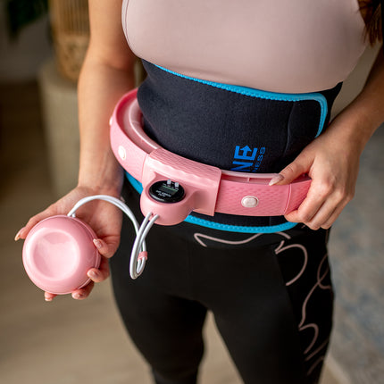 Weighted Pink Hula Hoop with Counter
