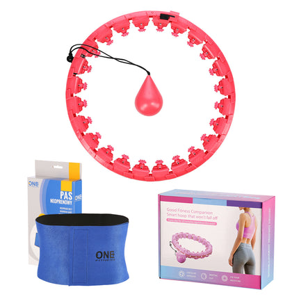 Weighted Red Hula Hoop for Fitness