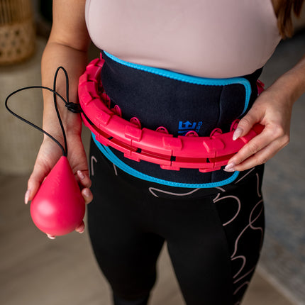 Weighted Red Hula Hoop for Fitness