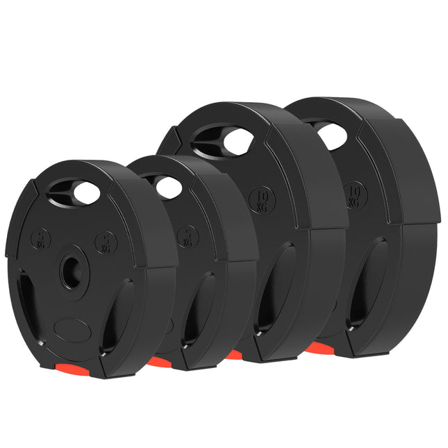 Weight set black dumbbell, 4-pack – 2x5kg, compatible Ø30mm