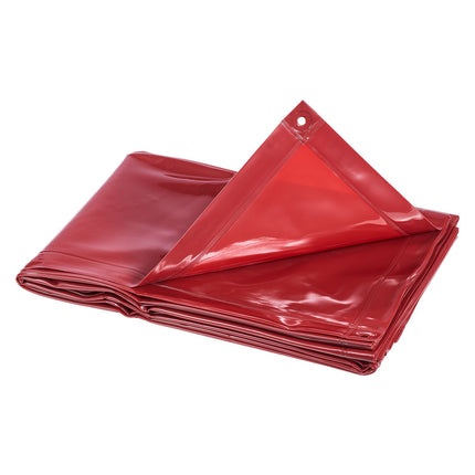 Welding Curtains 2-Pack, 6x8 Ft Vinyl, UV6, Red