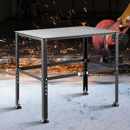 Welding Table 36 x 24 In, 800 Lb, 0.63 In Fixture Holes