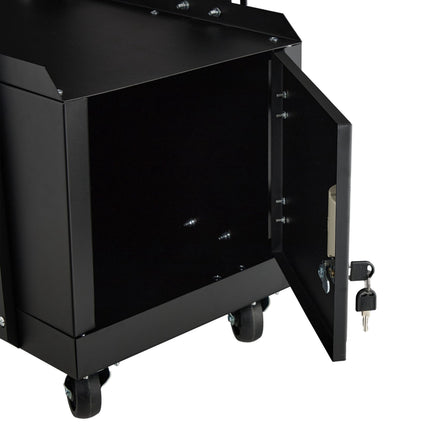 Welding trolley with cabinet