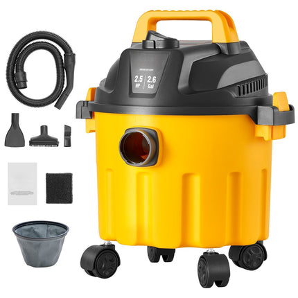 Wet Dry Shop Vacuum 10L, 2 Peak HP, Blower, Kit