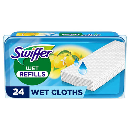 Wet Floor Cleaning Cloths with Citrus Scent, 48 Pack