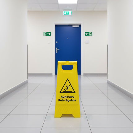 Wet Floor Warning Sign, 2-Pack, Folding Design