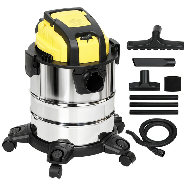 Wet and Dry Vacuum Cleaner, 1200W, 20L, Triple Filter