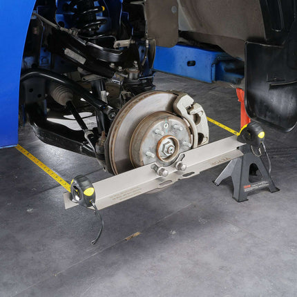 Wheel Alignment Tool, 2-Pack Stainless Toe Plates with Tapes