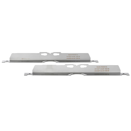 Wheel Alignment Tool, 2-Pack Stainless Toe Plates with Tapes