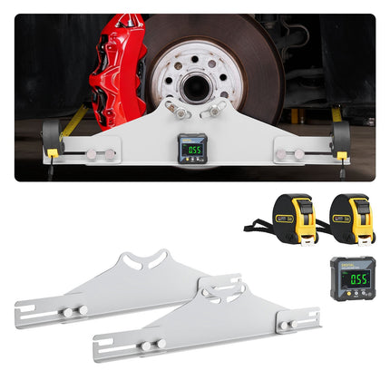Wheel Alignment Tool Kit – Toe Camber Plates, Digital Gauge