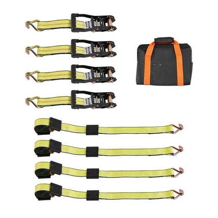 Wheel Chock Tie-Down Kit, J-Hooks, 2 in x 120 in