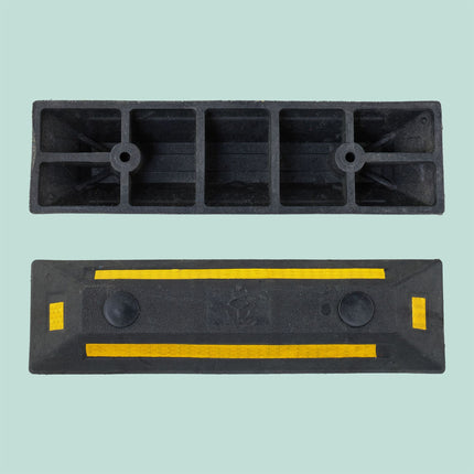 Wheel Chocks, Set of 2 – Durable Rubber, Reflective