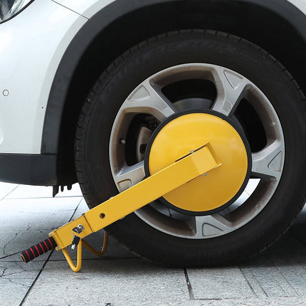 Wheel Clamp Lock 2-Pack, Adjustable Steel Boot, 6.3–15 In
