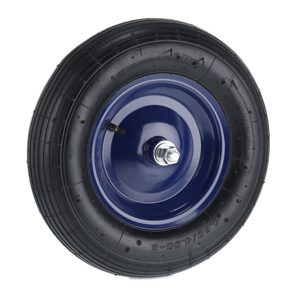 Wheelbarrow Replacement Wheel, Rubber Tire & Steel Rim