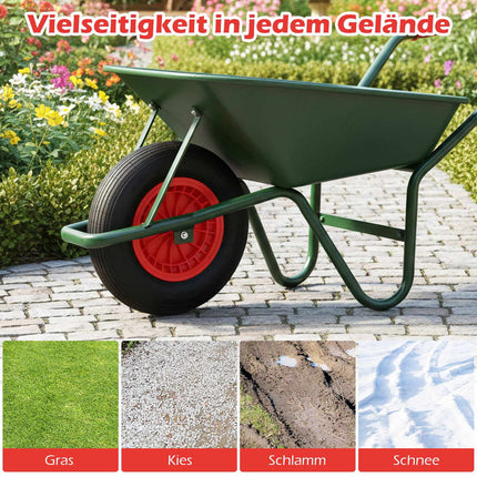 Wheelbarrow Tire 4.80/4.00-8, Rubber, 250kg Capacity