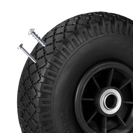 Wheelbarrow wheels PU rubber, 2 pcs.