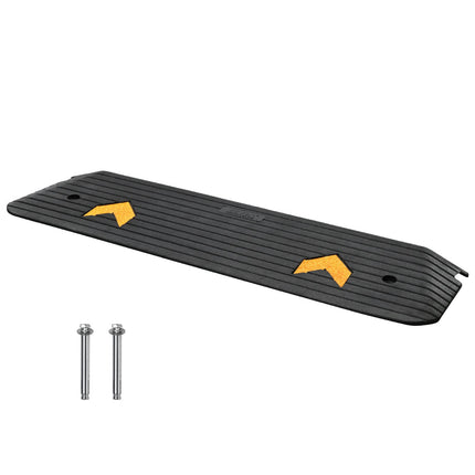 Wheelchair Rubber Threshold Ramp, 1 Inch Rise, Non-Slip