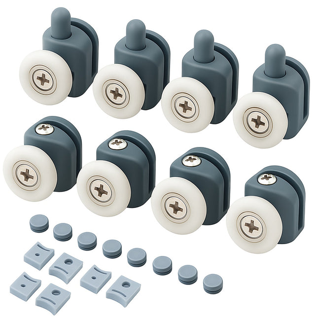 Wheel for a shower cabin - set of 8