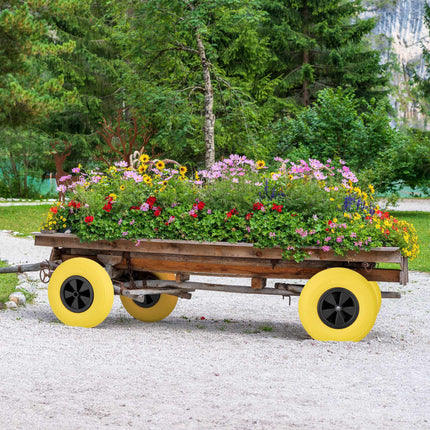 Wheel for wheelbarrow 3.50-6 in yellow/black