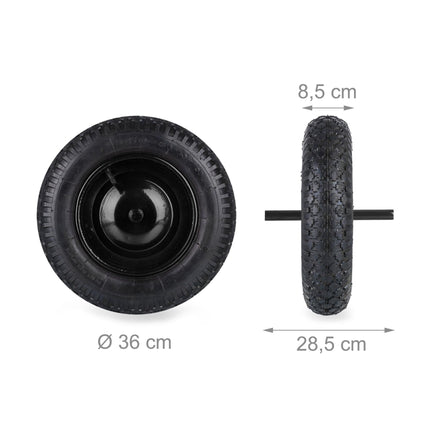 Wheel for wheelbarrow 3.50-8 with pneumatic tires