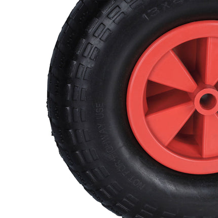 Wheel for wheelbarrow 4.00-6 in black/red