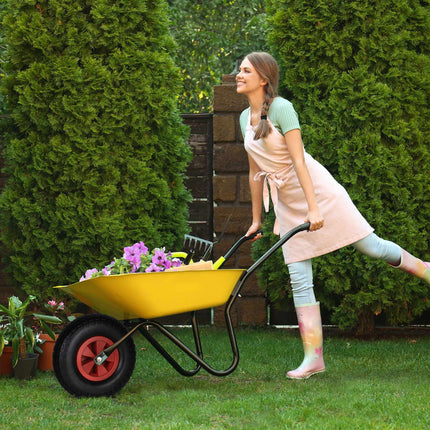Wheel for wheelbarrow 4.00-6 in black/red