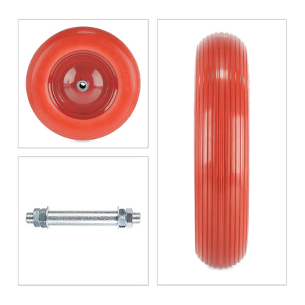 Wheel for wheelbarrow 4.80 4.00-8 + axle