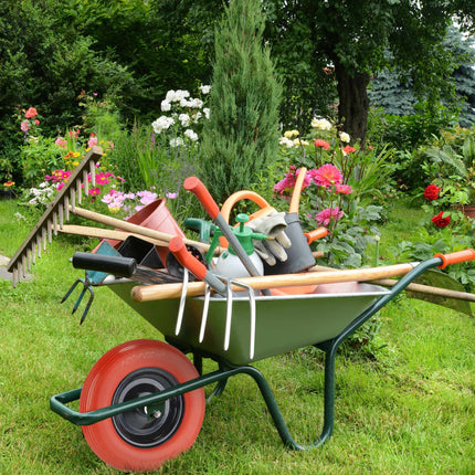 Wheel for wheelbarrow 4.80 4.00-8 + axle